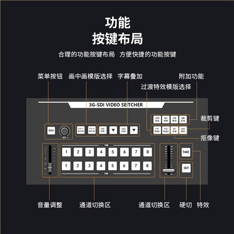 TC-890HD PRO直播导播切换台