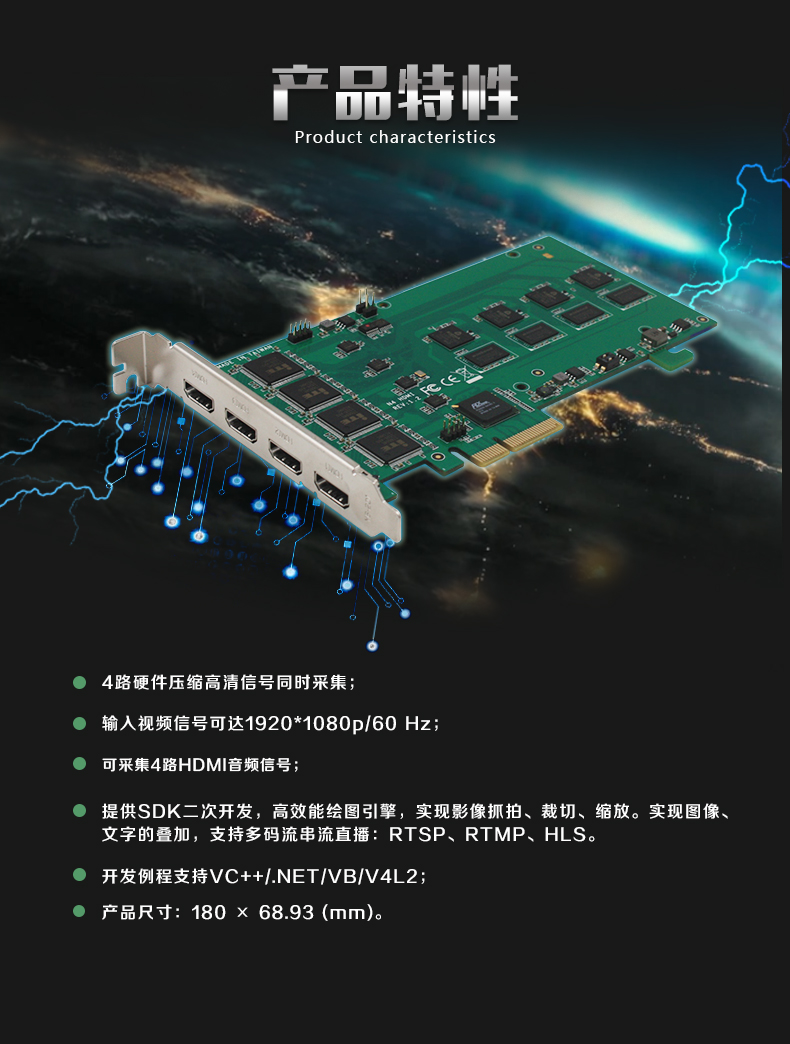 高清视频采集卡 5A0N4 HDMI