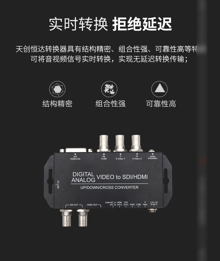 multi to sdi/hdmi视频转换器 
